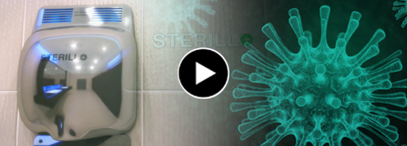 Sterillo hand dryer video